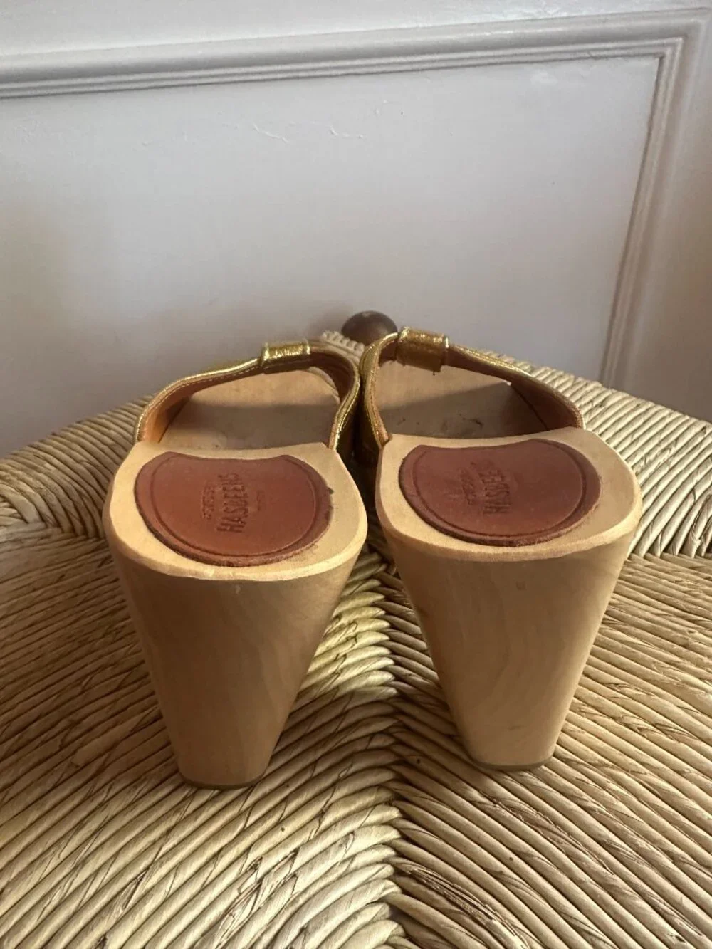 Swedish Hasbeens Shoes/ GOLD